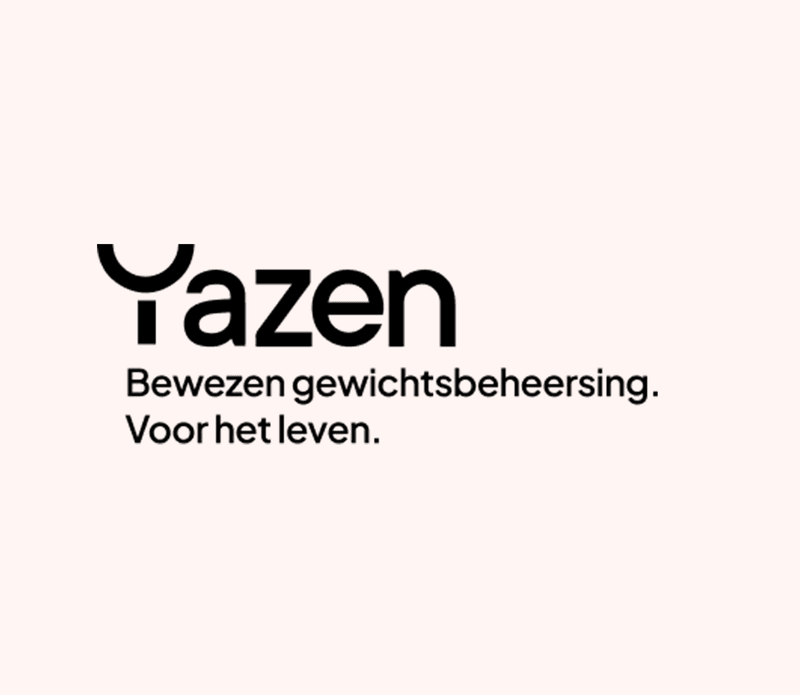 Yazen biedt begeleiding bij het afvallen en Nationale Apotheek bezorgt de medicatie bij je thuis.
