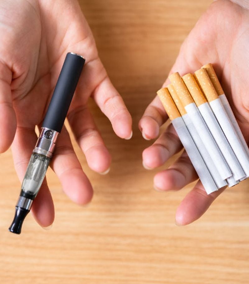 Je verruilt de ene verslaving voor een andere rookverslaving als je probeert te stoppen met roken door te gaan vapen.